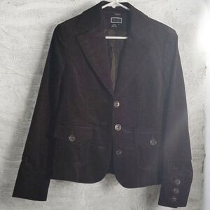 Brown Corduroy Jacket women's sz 4 jacket blazer western wear renuar westernwear